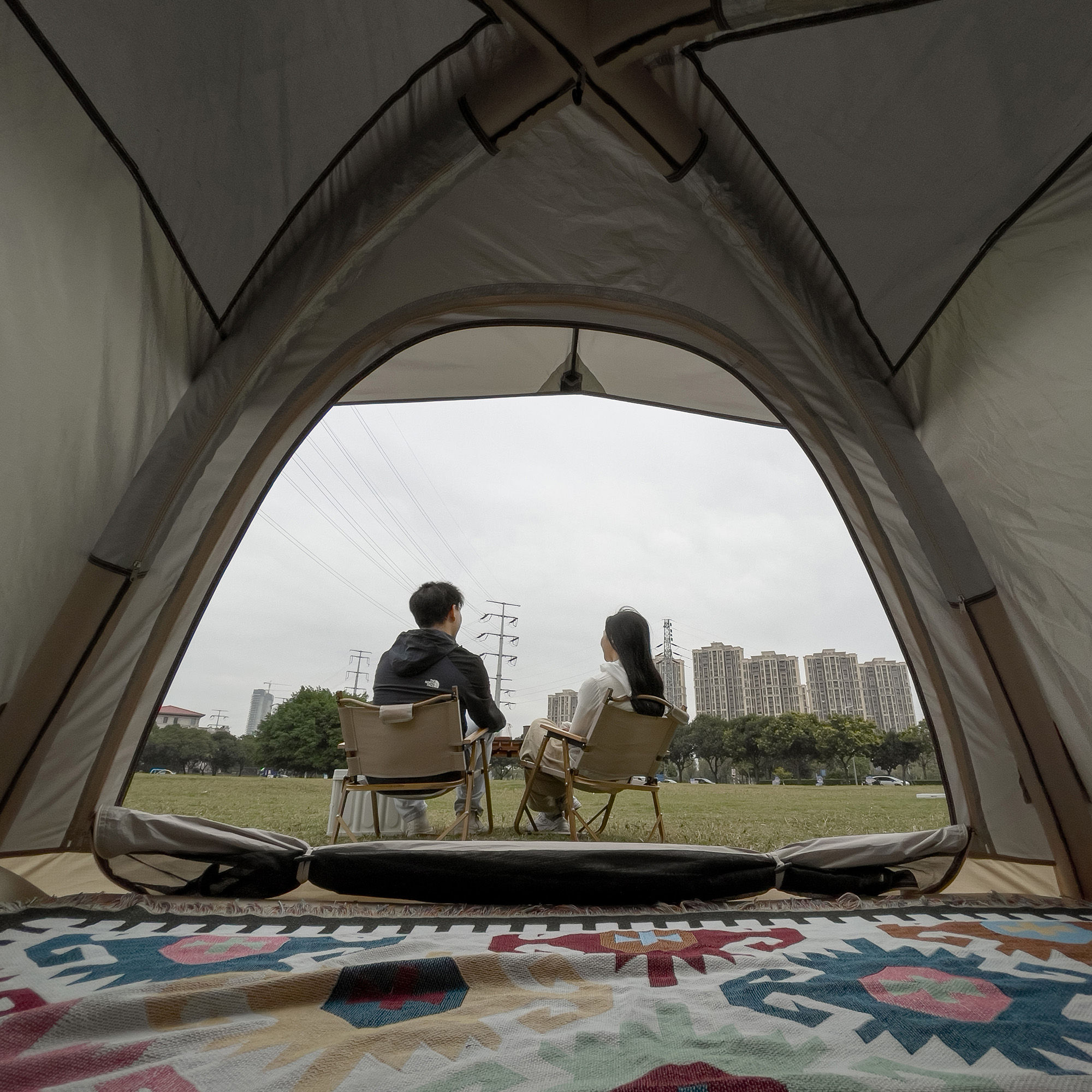 楽天市場】テント 2人用 エアーテント 空気を入れるだけ 自立式 UV