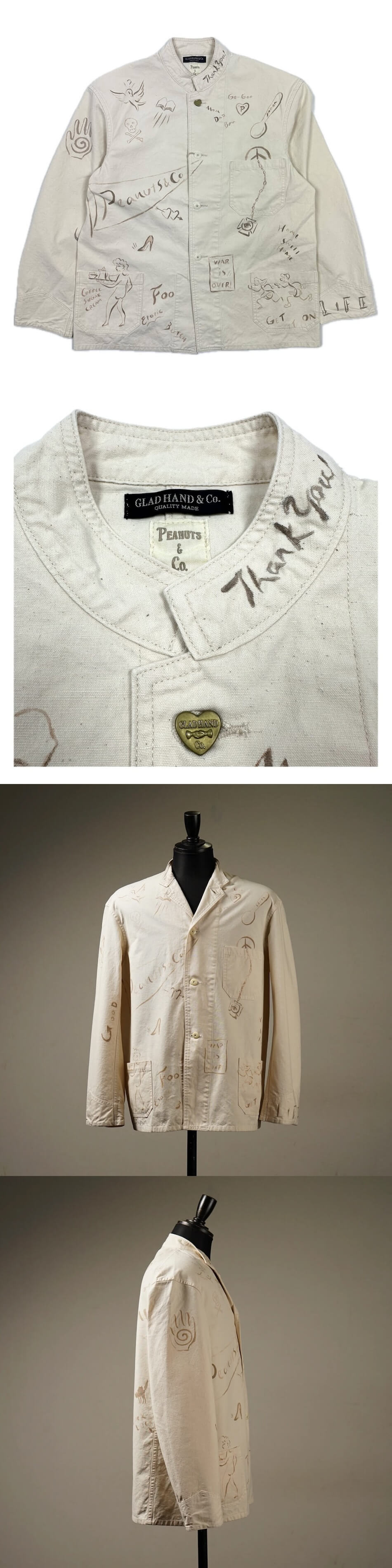 楽天市場】グラッドハンド ピーナッツアンドカンパニー カバーオール