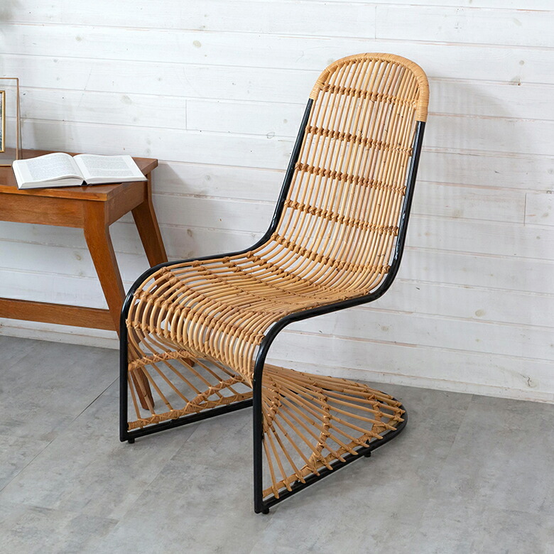 楽天市場】チェア ラタンチェア ラタン 籐 スチール 1脚 ナチュラル