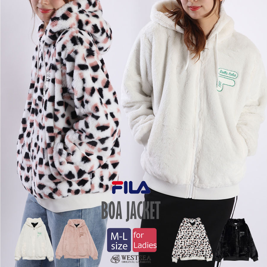 楽天市場】FILA フィラ 公式 フェイクファー ボアジャケット ボア