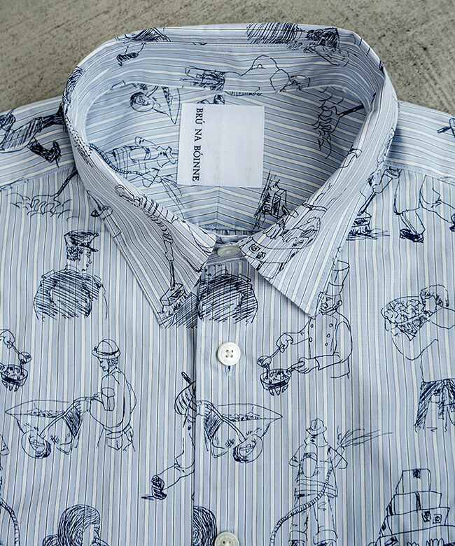 SALE 30%OFF】[4557]BRU NA BOINNE(ブルーナボイン) HEYBON シャツ