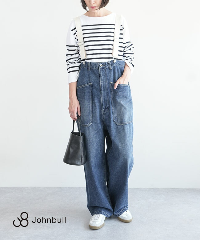 JL243P02]JOHNBULL(ジョンブル) 10.5オンスデニムオーバーサスペンダー