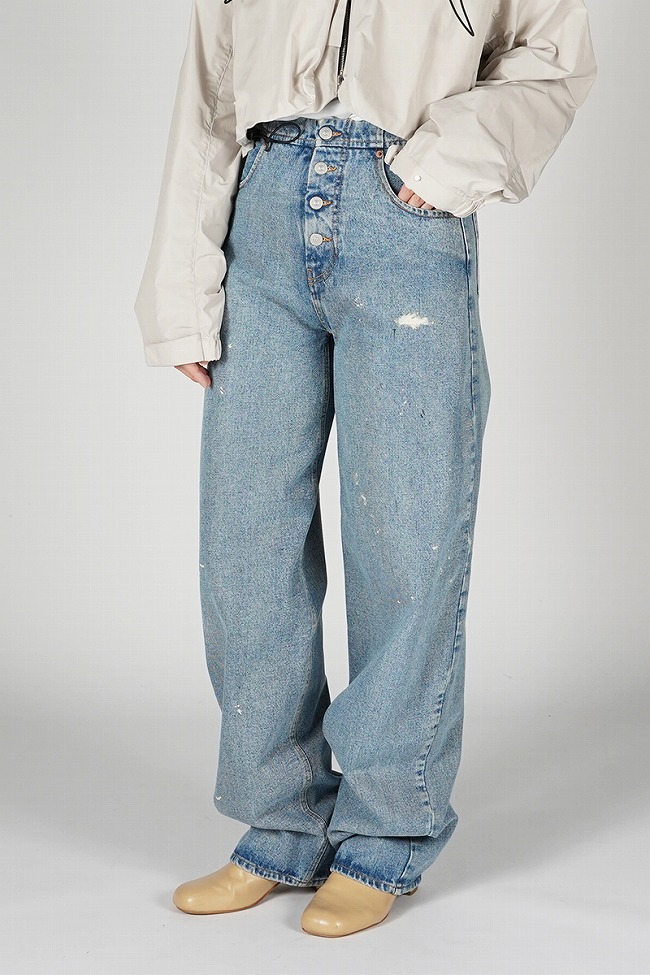 ルーシーMM6 Maison Margiela ダメージ加工デニム MM6 MAISON MARGIELA