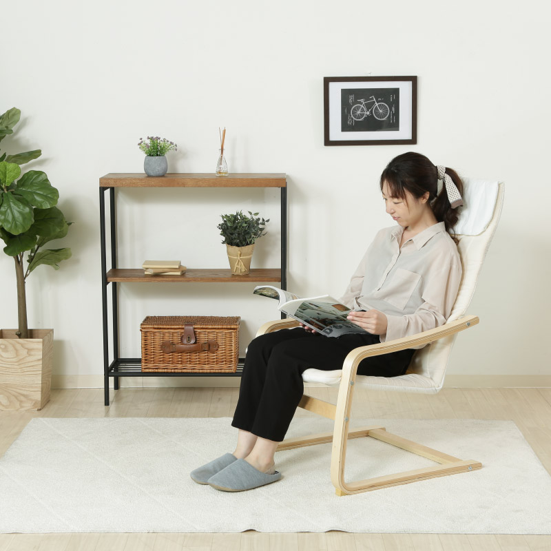 ユアサプライムス.com｜84057 リラックスチェアー スリム アイボリー