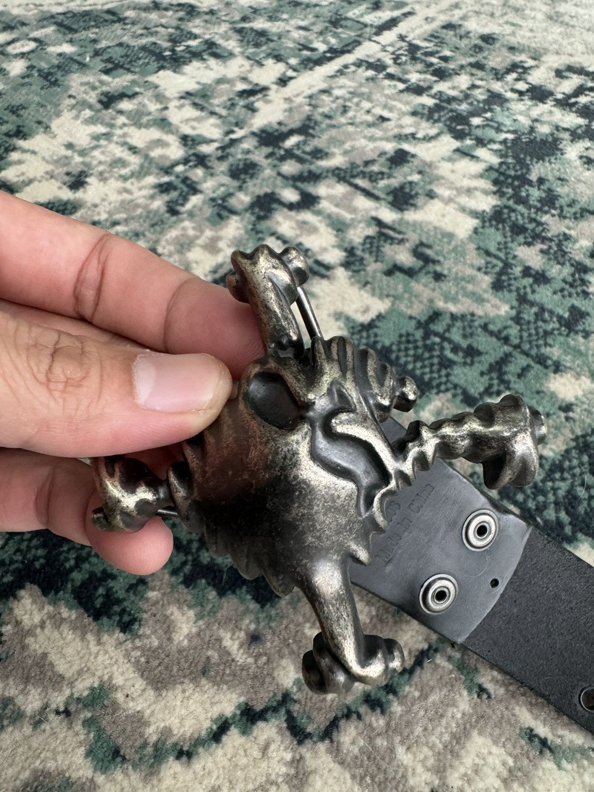 OAKLEY OAKLEY SKULL METAL BUCKLE LEATHER BELT | azlimk86 | REVERSIBLE