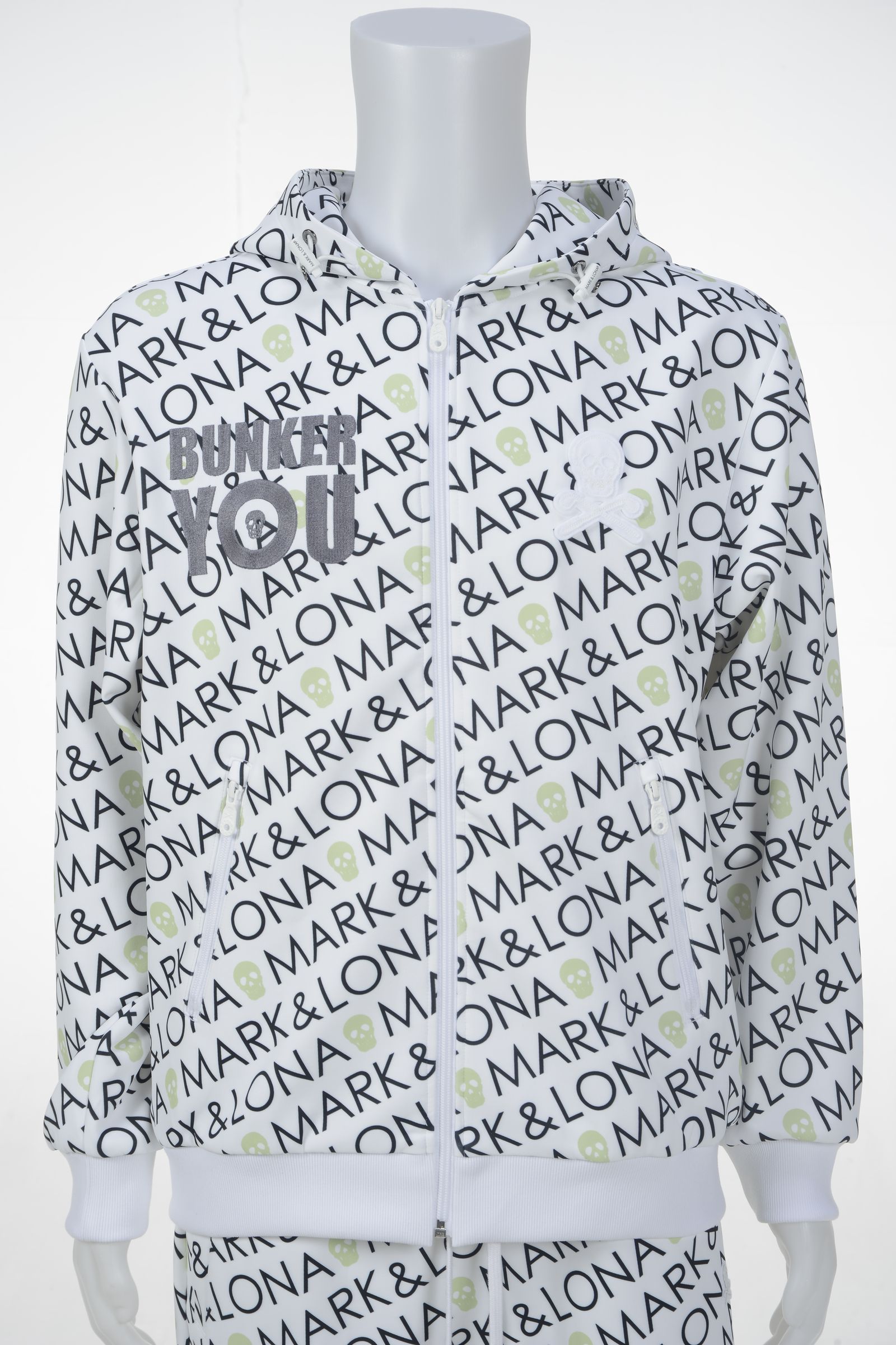 MARK&LONA - Alpha Zip Up Hoodie | ブルゾン | ホワイト | メンズ