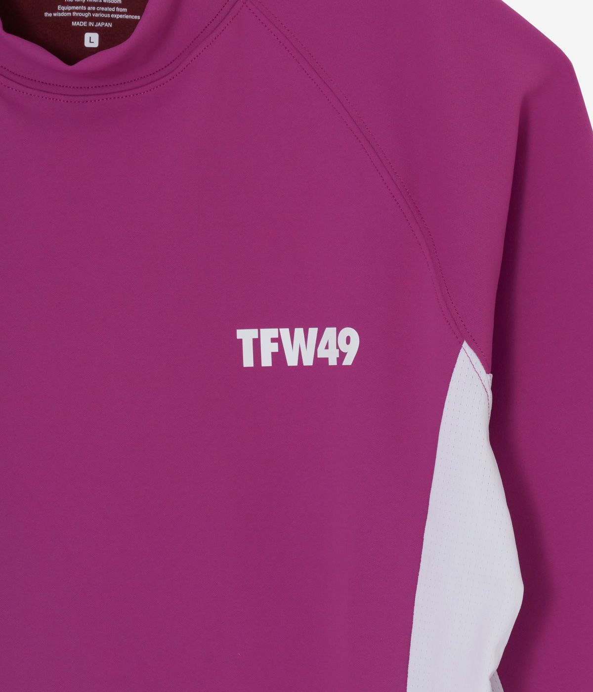 TFW49 - WARM MOCKNECK T | モックネックシャツ | ピンク×ボルドー