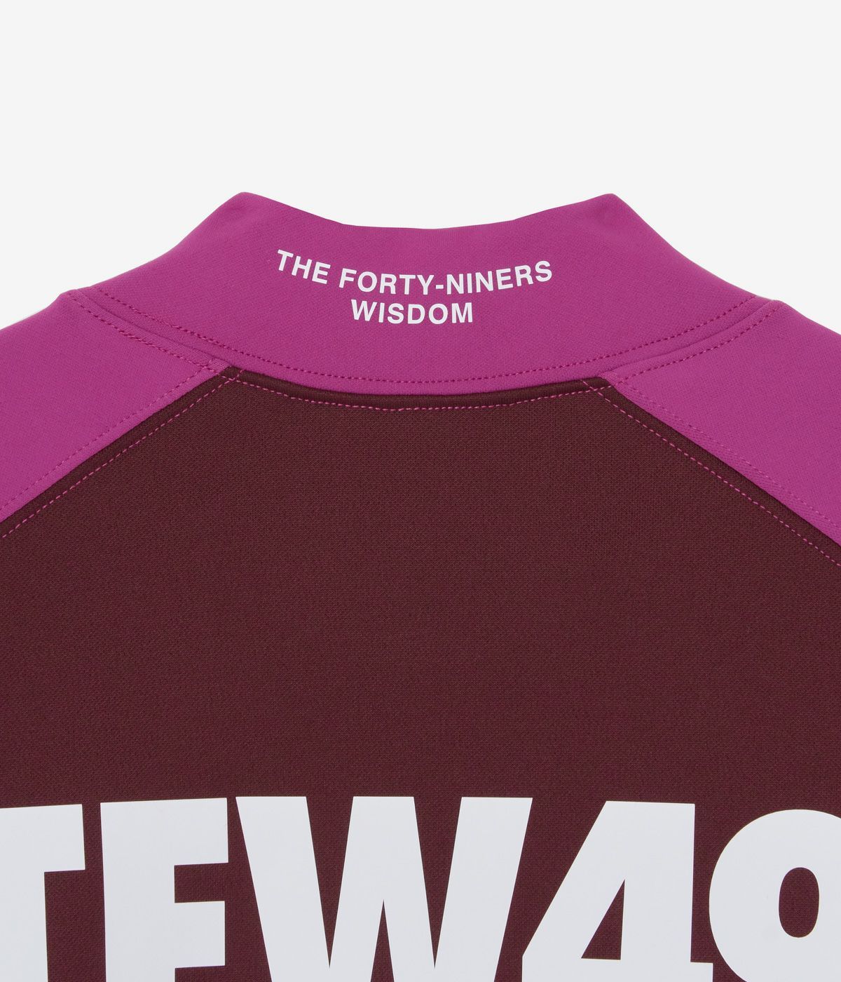 TFW49 - WARM MOCKNECK T | モックネックシャツ | ピンク×ボルドー