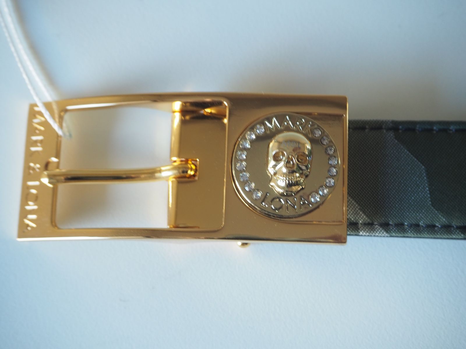 MARK&LONA - Montage Belt | マーカー付きベルト | カーキ | ユニ