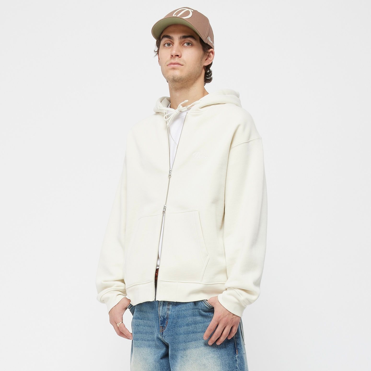 Dime - 【残りわずか】Cursive Small Logo Zip Hoodie | ACRMTSM