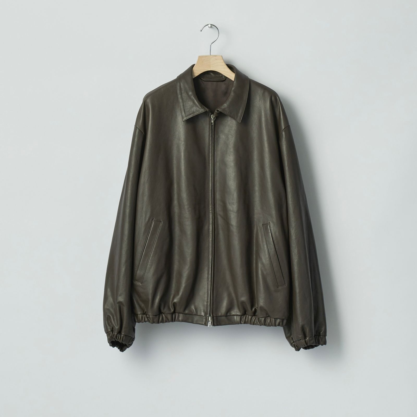 ssstein - 【再販売通知受付可能】Lambs Leather Light Zip Jacket