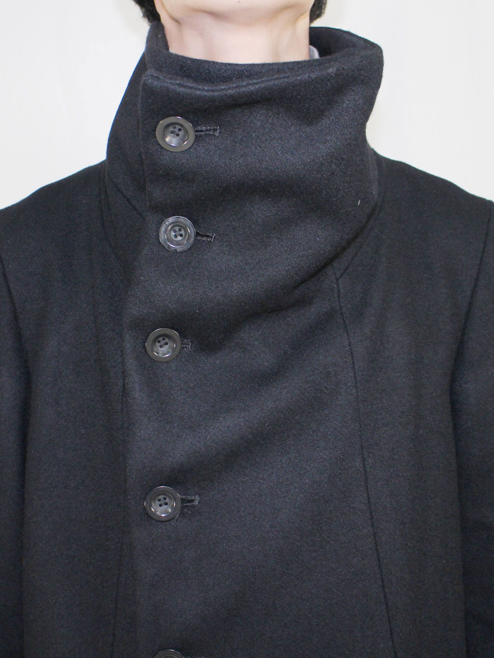 The Viridi-anne - ハイネックメルトンコートロング - Melton High