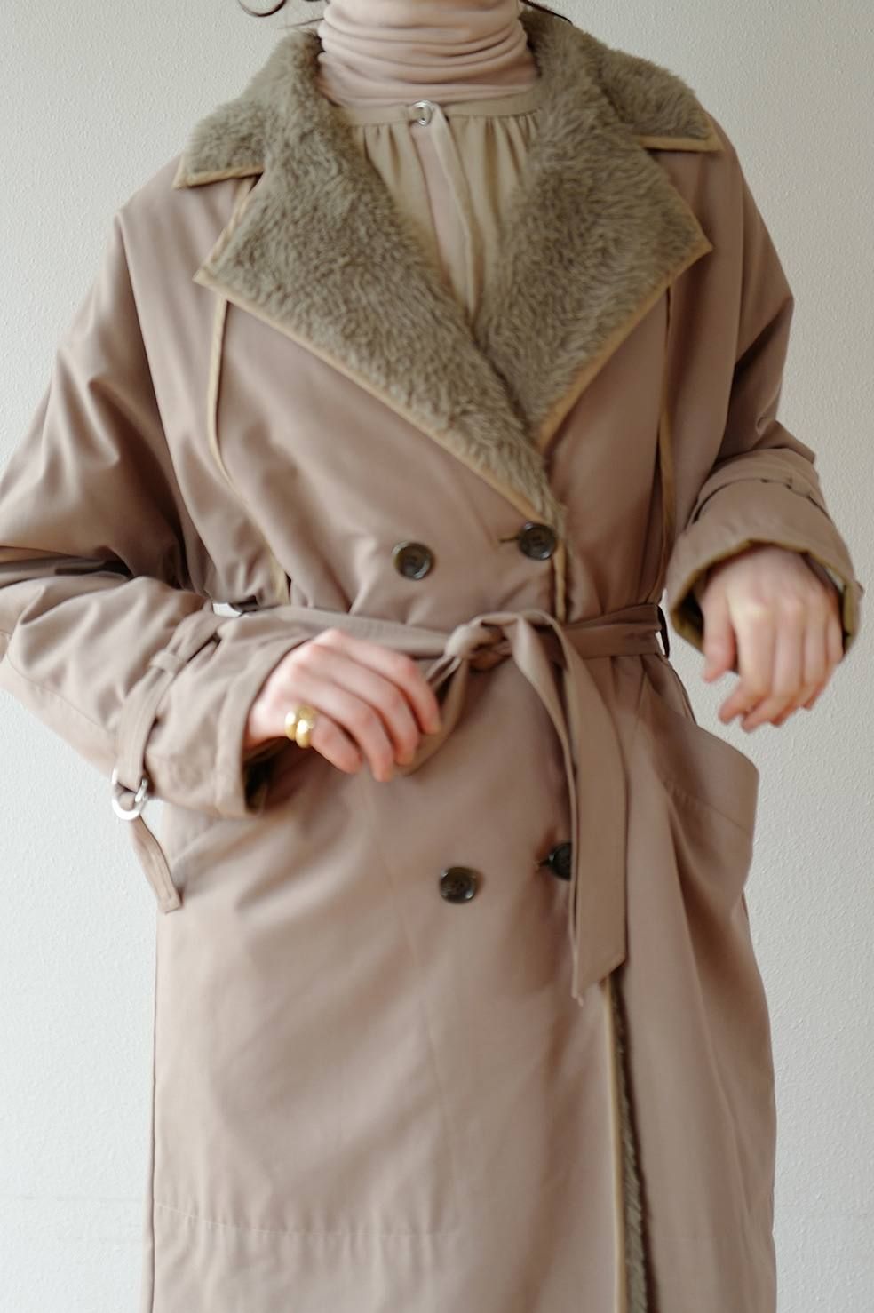 CLANE - リバーシブルミリタリーロングコート - REVERSIBLE MILITARY