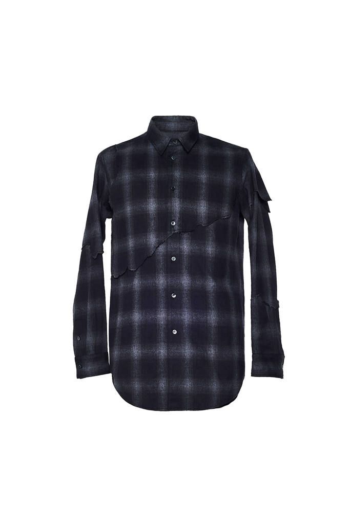 YUKI HASHIMOTO - レイヤードデストロイシャツ - LAYERED DESTROY