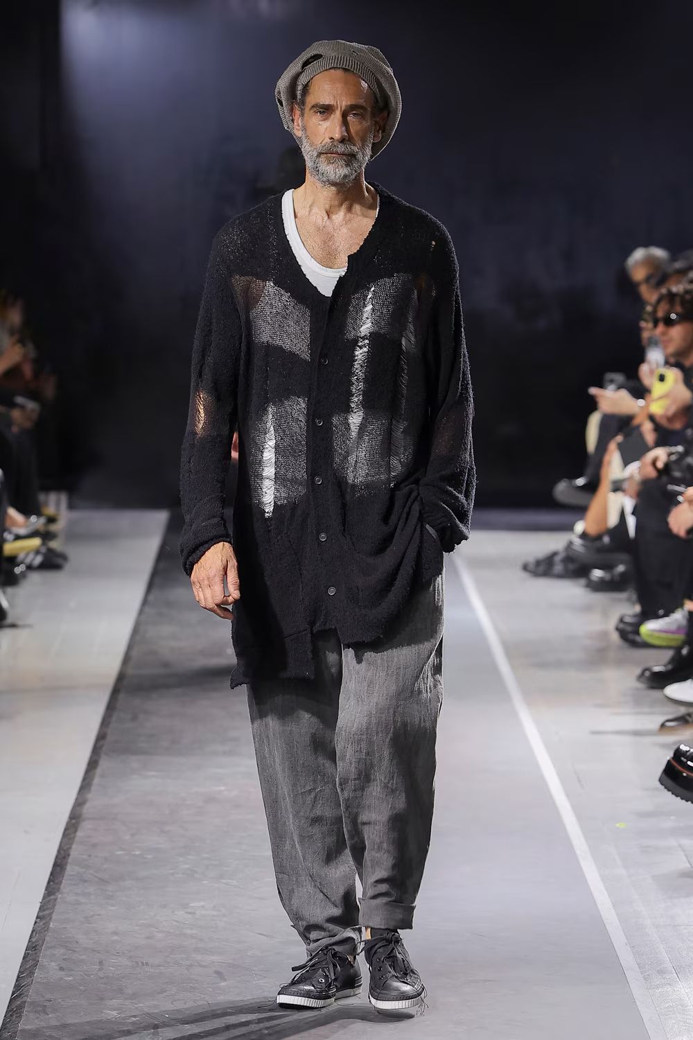 yohji yamamoto - pour homme | 目おとし段違いCD (メンズ) / コットン