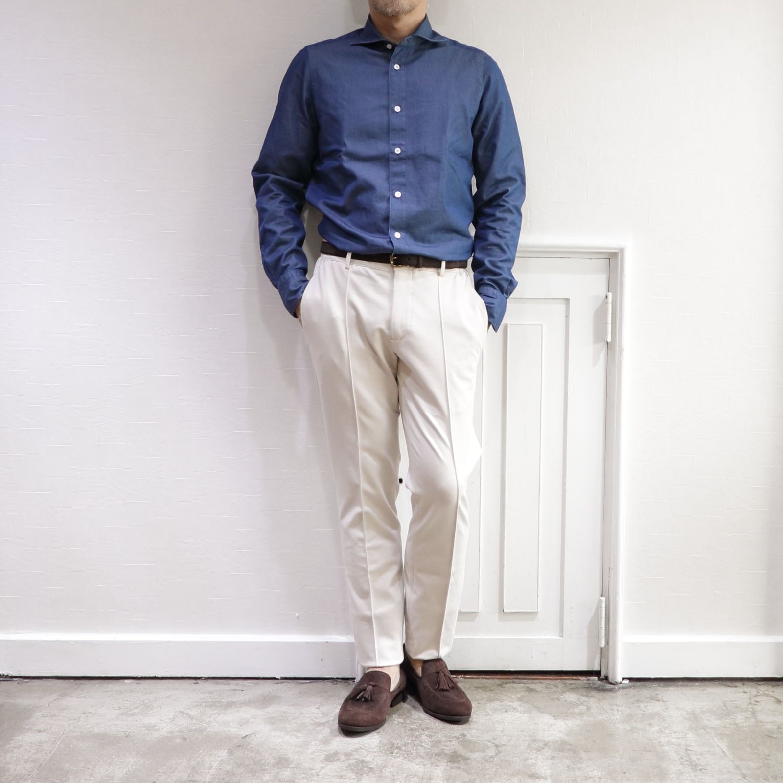 TAGLIATORE - タリアトーレ ニットジャケットを使用したビジカジ