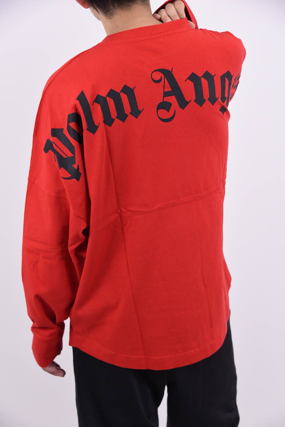 PALM ANGELS - LOGO L/S T-SHIRT / バックプリント クルーネック