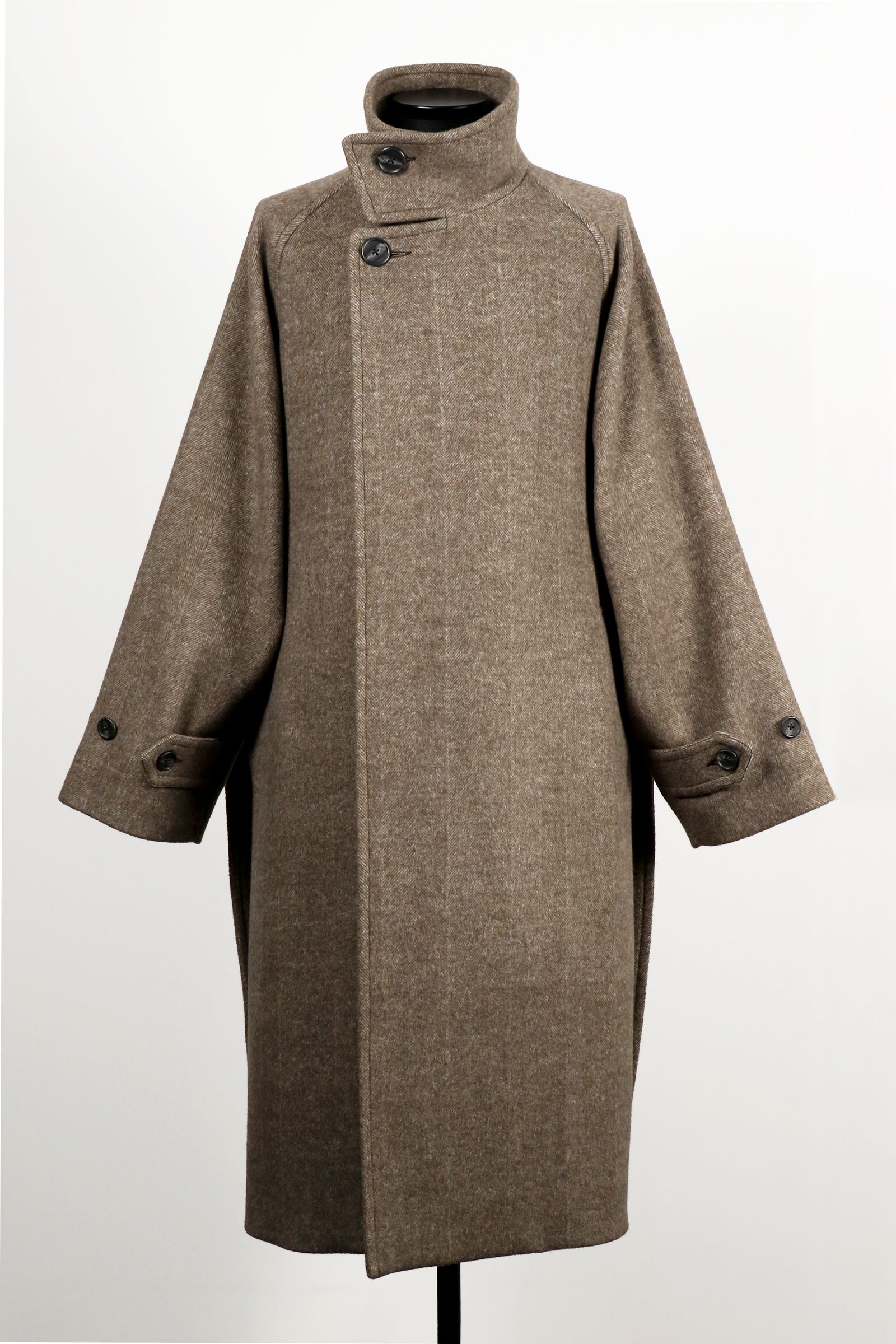 RAINMAKER - STAND COLLAR BELTED COAT / スタンド カラー ベルテッド