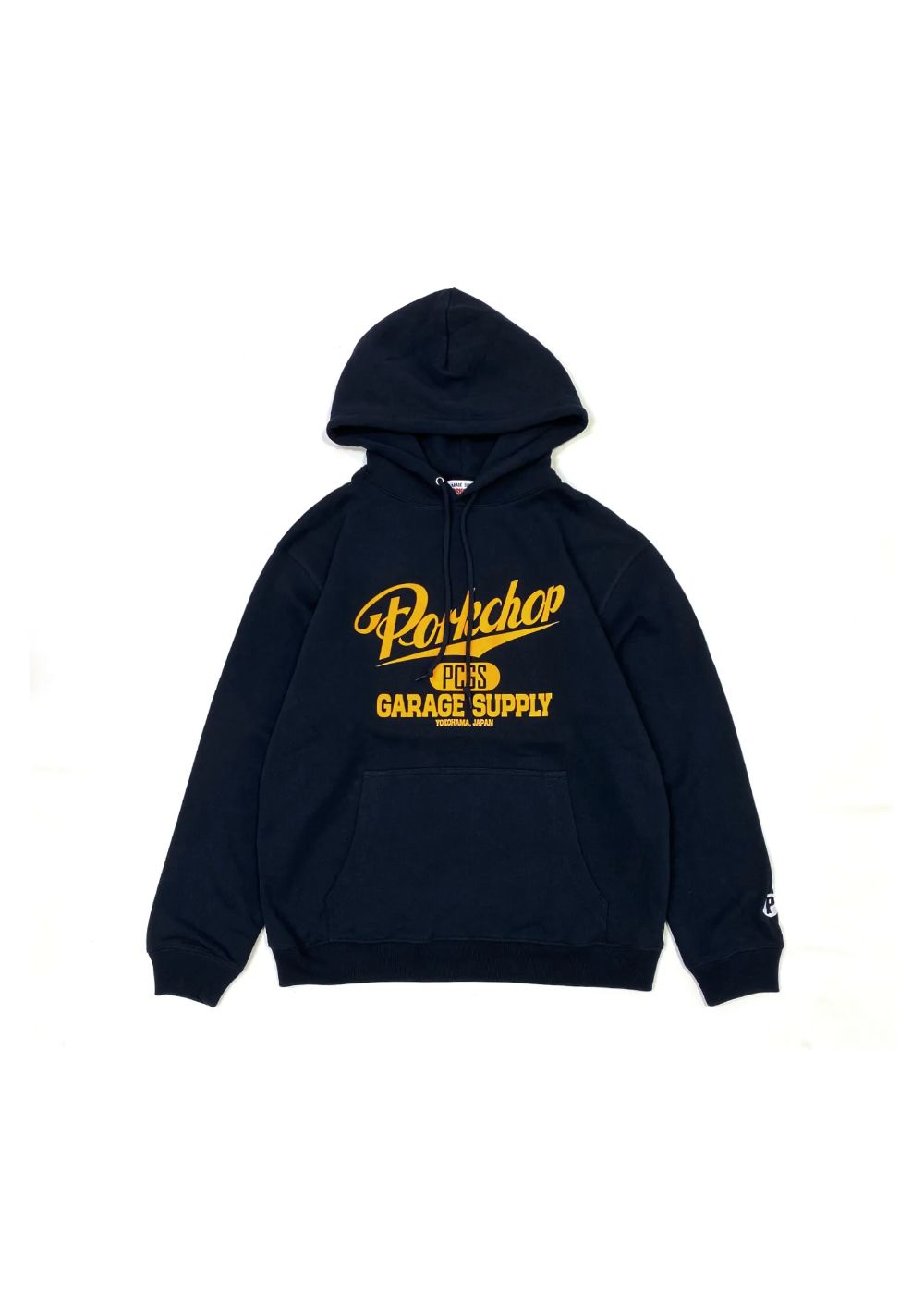 PORKCHOP GARAGE SUPPLY - SCRIPT COLLEGE HOODIE (ASH) / カレッジ