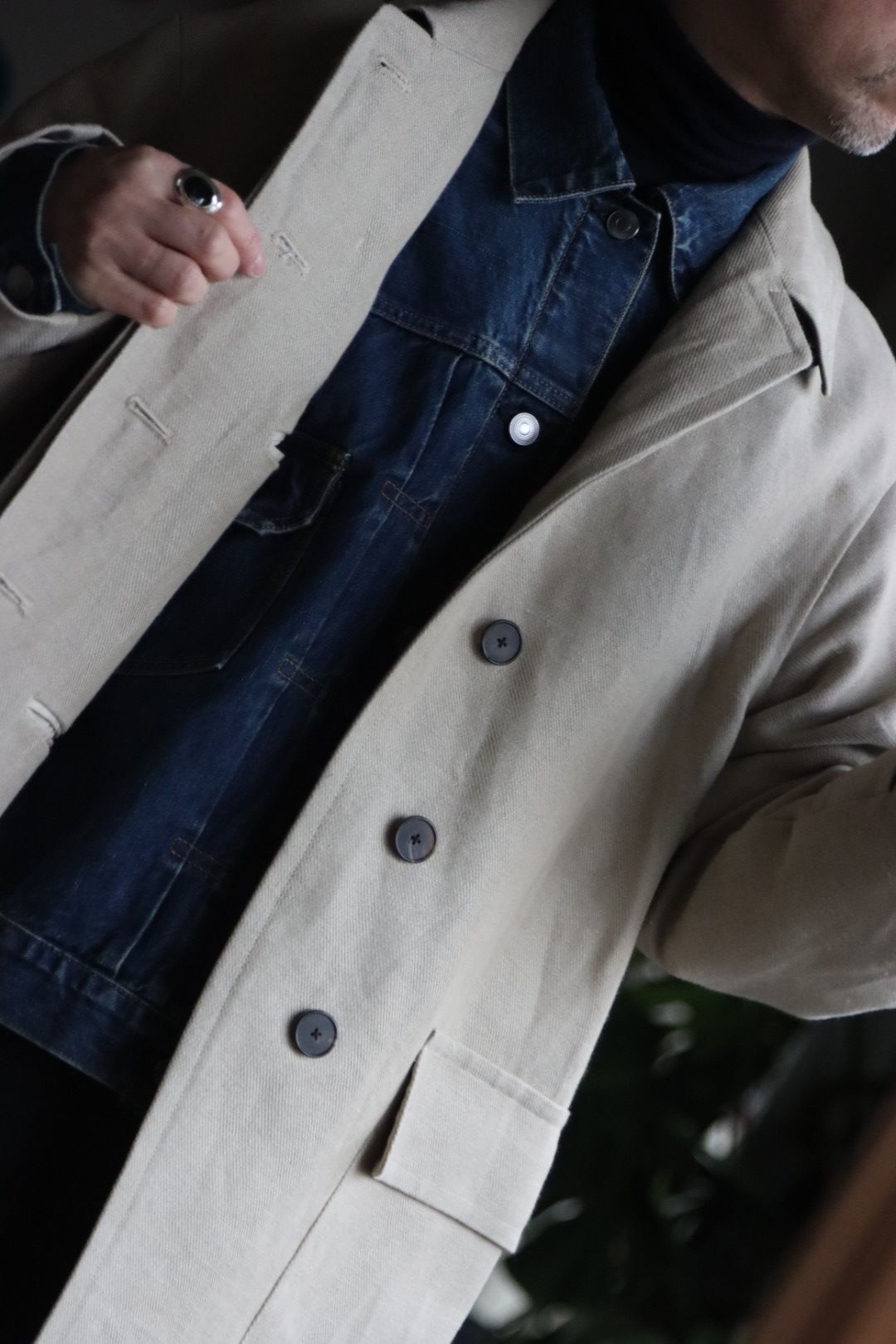 A.PRESSE - アプレッセ23SSコート Linen Half Coat(23SAP-01-06H)BEIGE