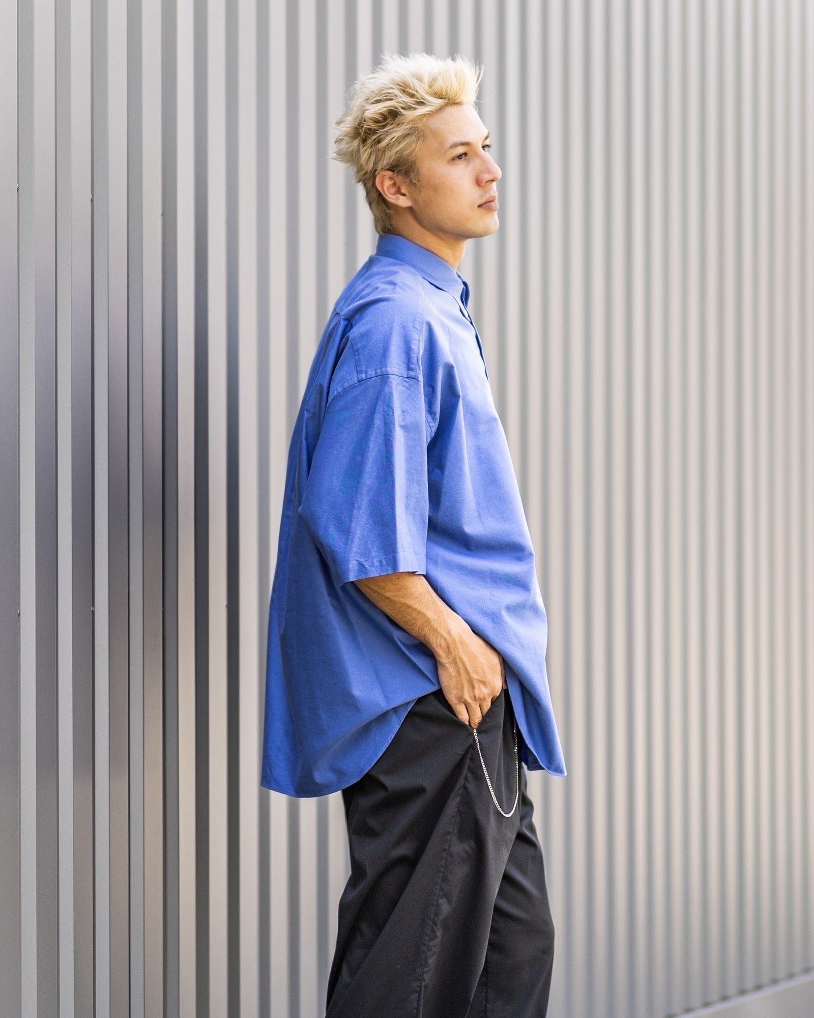 Graphpaper - グラフペーパー Oxford S/S Oversized B.D Shirt(GM252