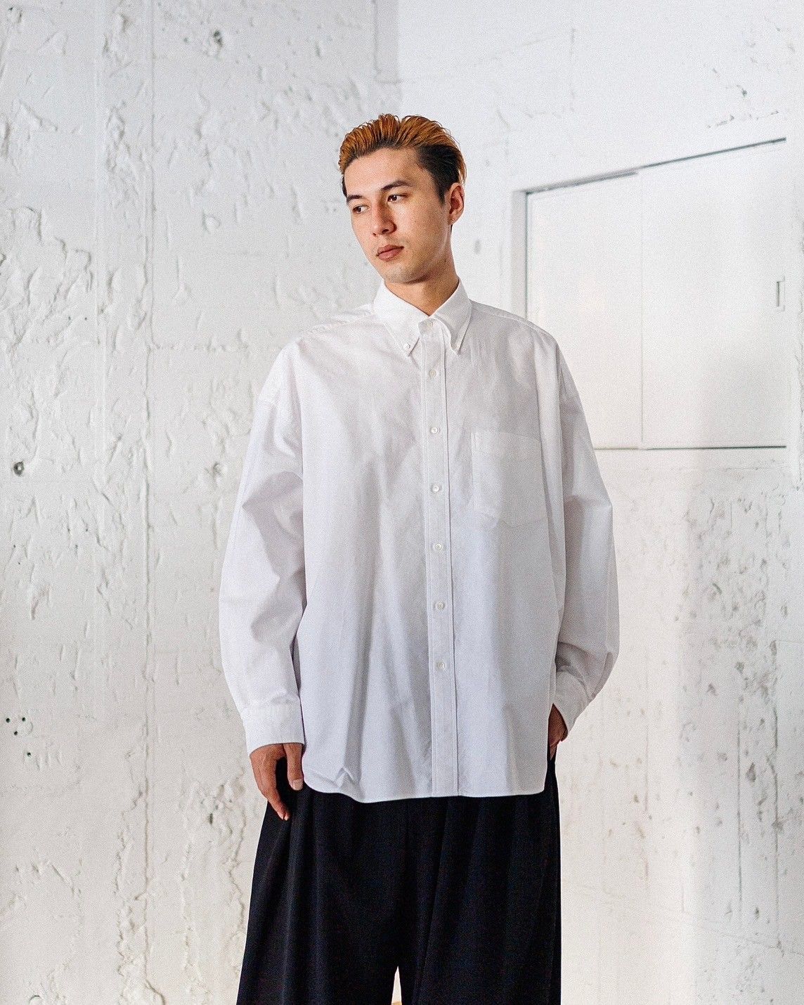 Graphpaper - グラフペーパー25SS Oxford L/S Oversized B.D Shirt