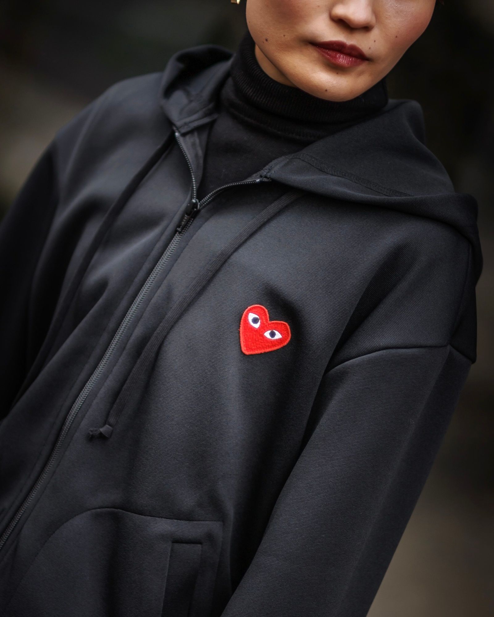 PLAY COMME des GARCONS 新作ジップアップパーカー style.2024.12.10