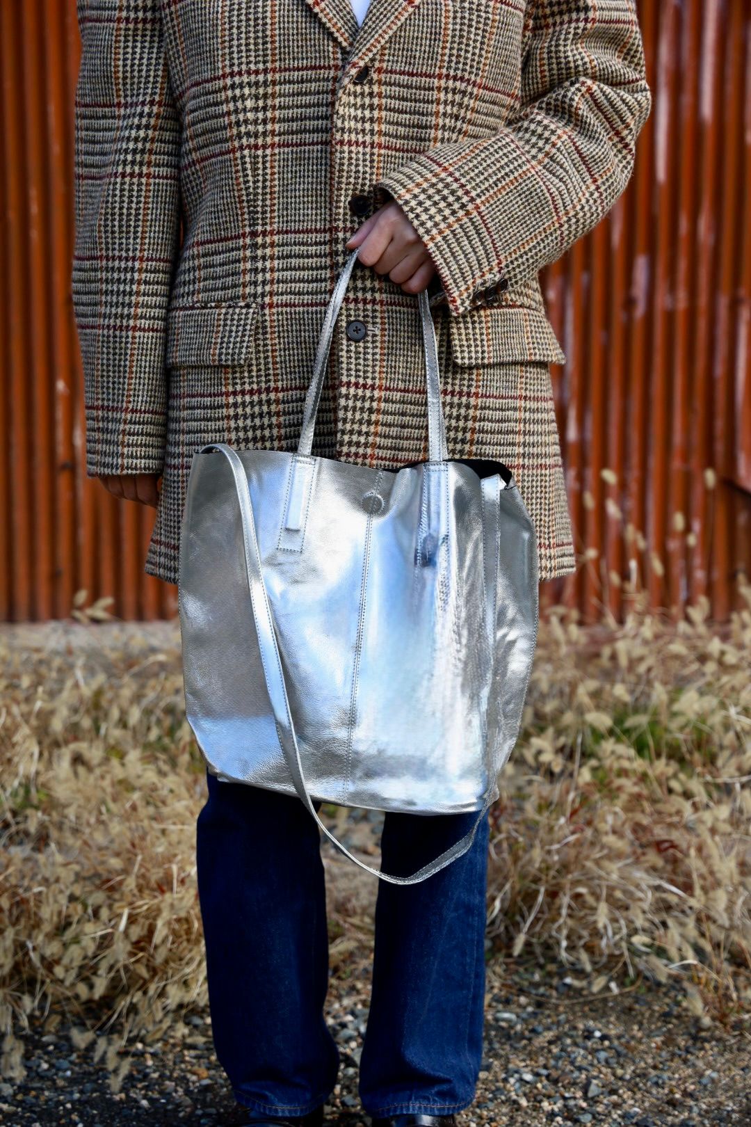 Morphée - Morphee / モルフェ 3WAY MIDIUM TOTE(LONG)SILVER☆再入荷