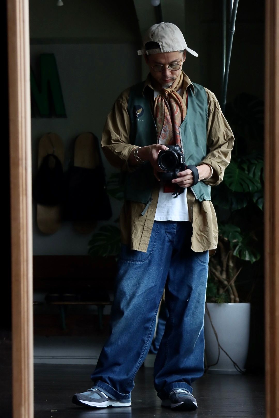 アプレッセ22AW Over Dyeing Military Shirt