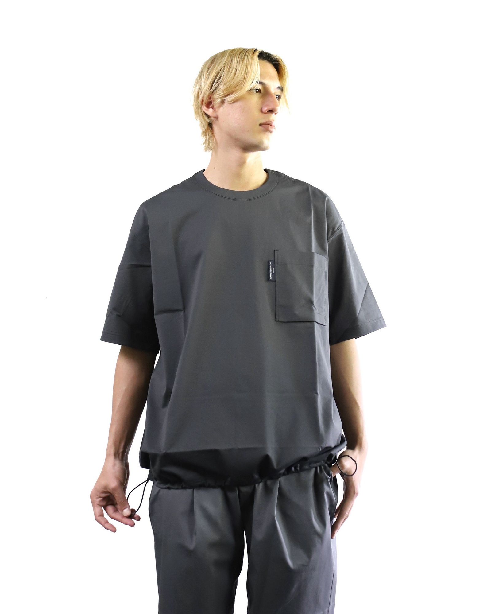 コムデギャルソンオム 24SS エステルハイゲージ天竺Tシャツ style