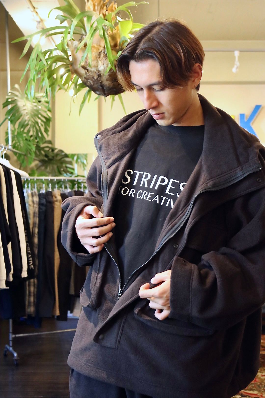 S.F.C 新作FLEECE HOODIE JACKET