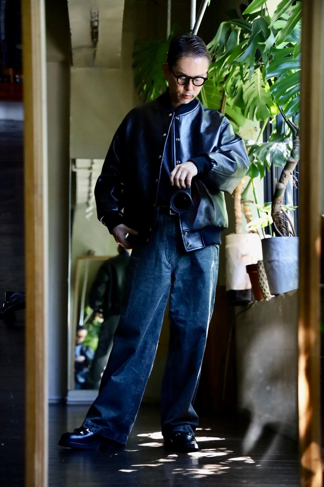 A.PRESSE Leather Award Jacketスタイル.2024.8.10. | 5169 | MARK