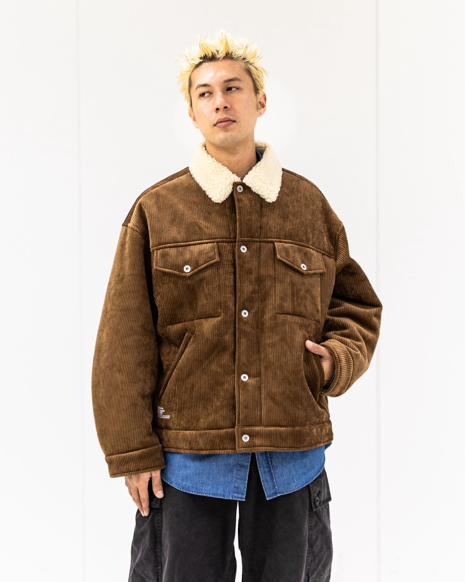 FreshService SHERPA CORDUROY RANCH JACKET (BROWN) 新作発売