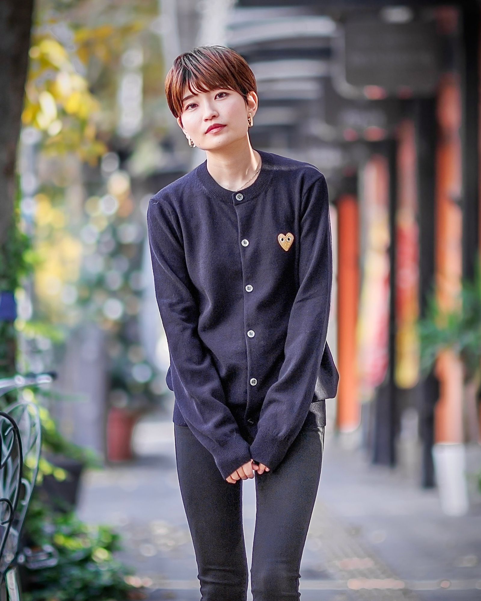 PLAY COMME des GARCONS 新作ROUND NECK CARDIGAN style.2024.12.11