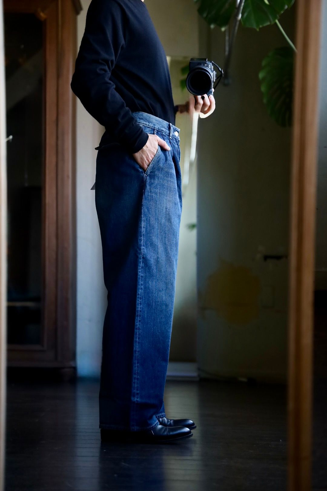 Graphpaper Selvage Denim Two Tuck Pants