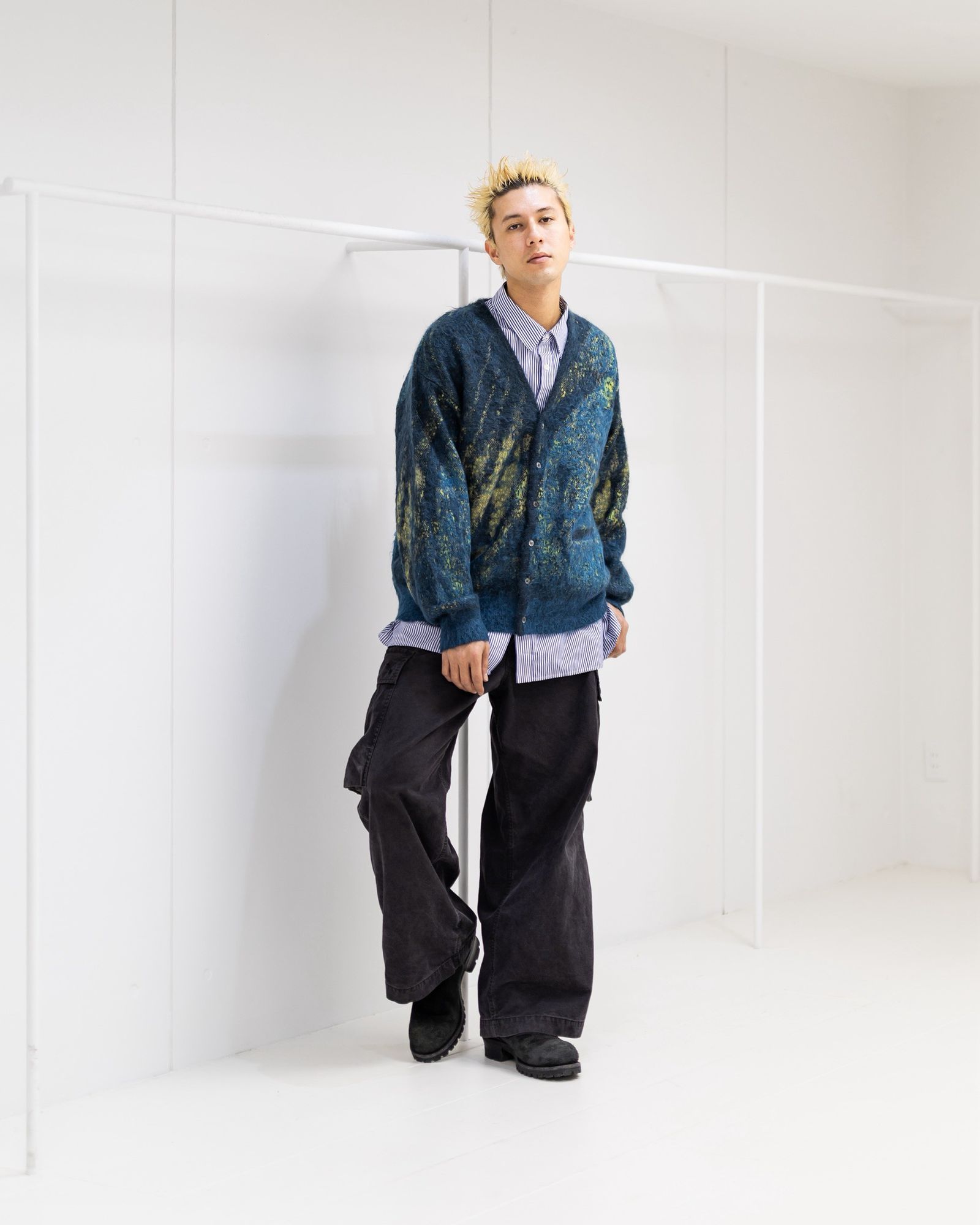 YOKE Abstract Jaquard Mohair Cardigan 11月29日(土)新作発売