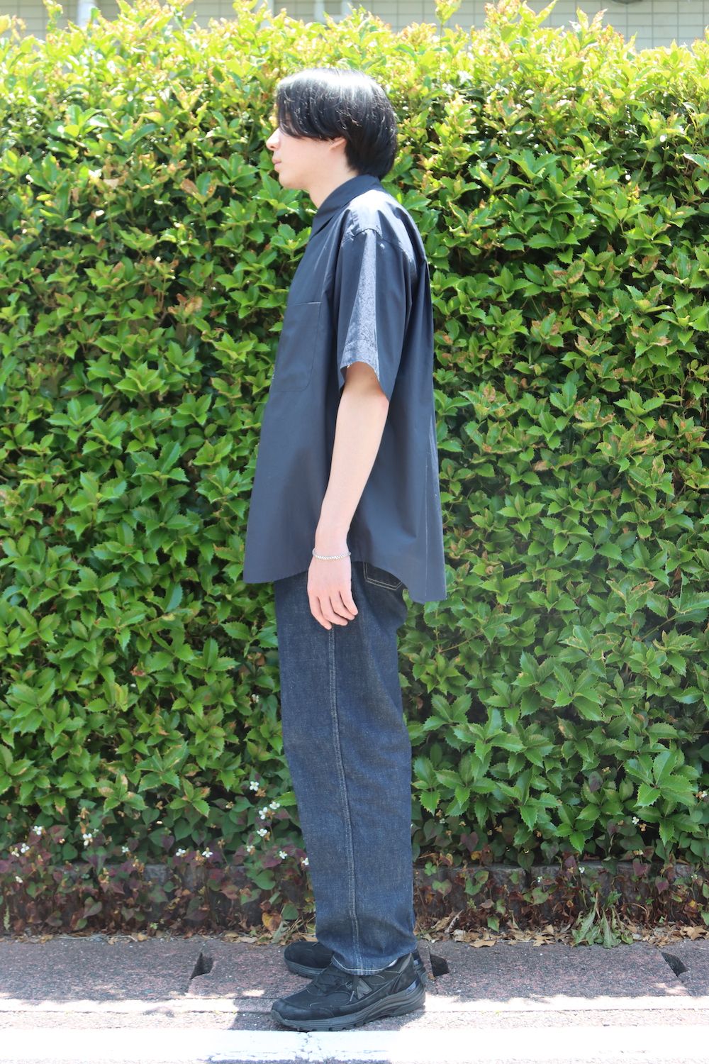Graphpaper Broad S/S Oversized Regular Collar Shirt style.2022.6.4