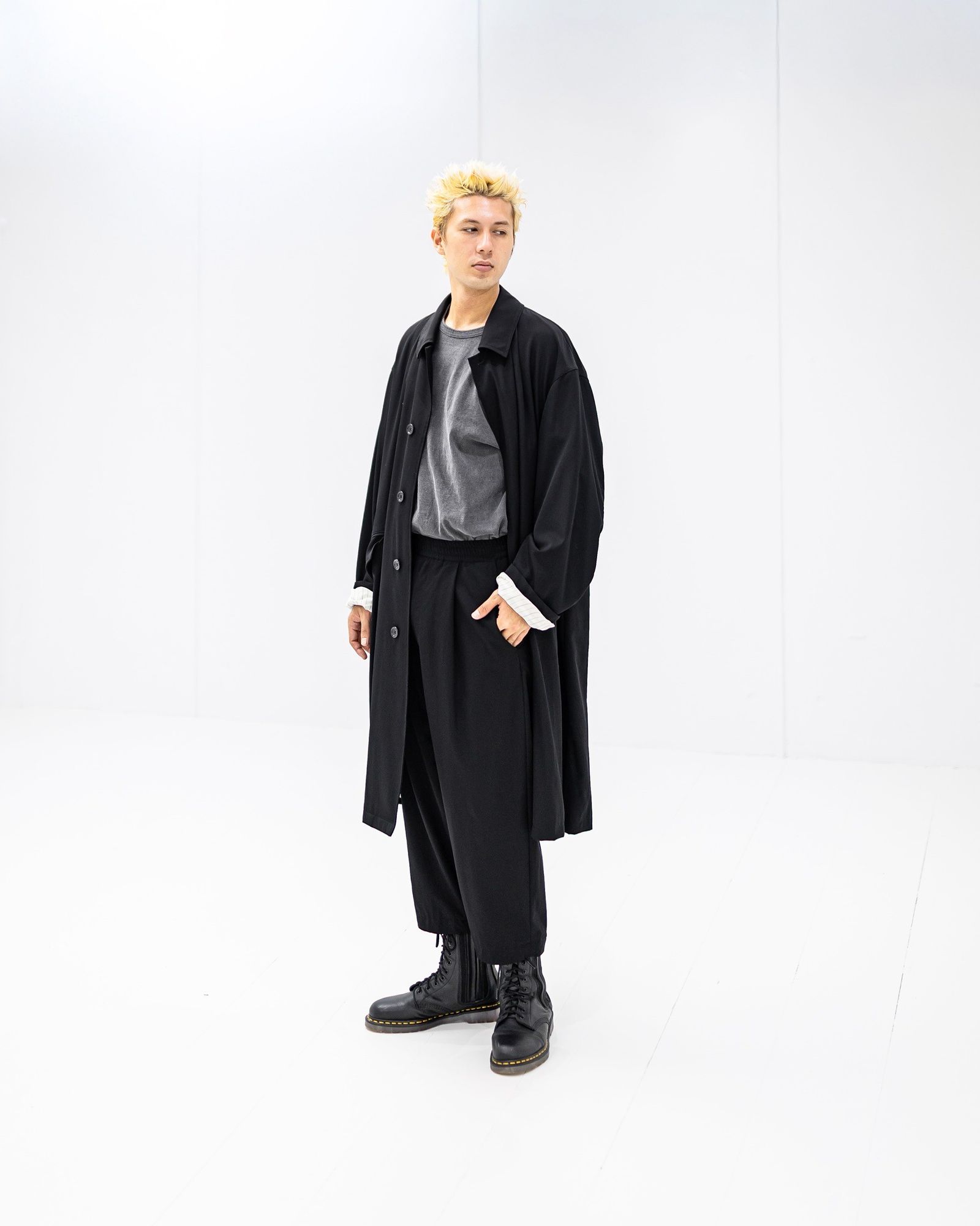 Graphpaper Fulled Wool Gabardine Oversized Ball Collar Coat 9月13