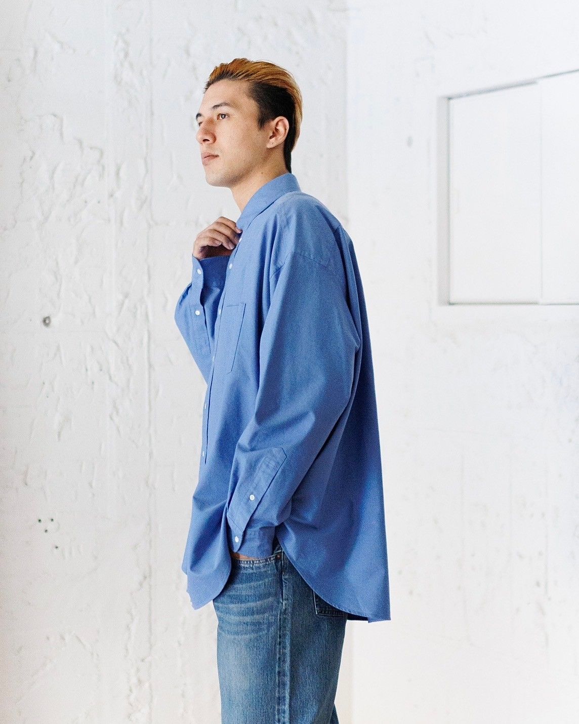 Graphpaper - グラフペーパー25SS Oxford L/S Oversized B.D Shirt