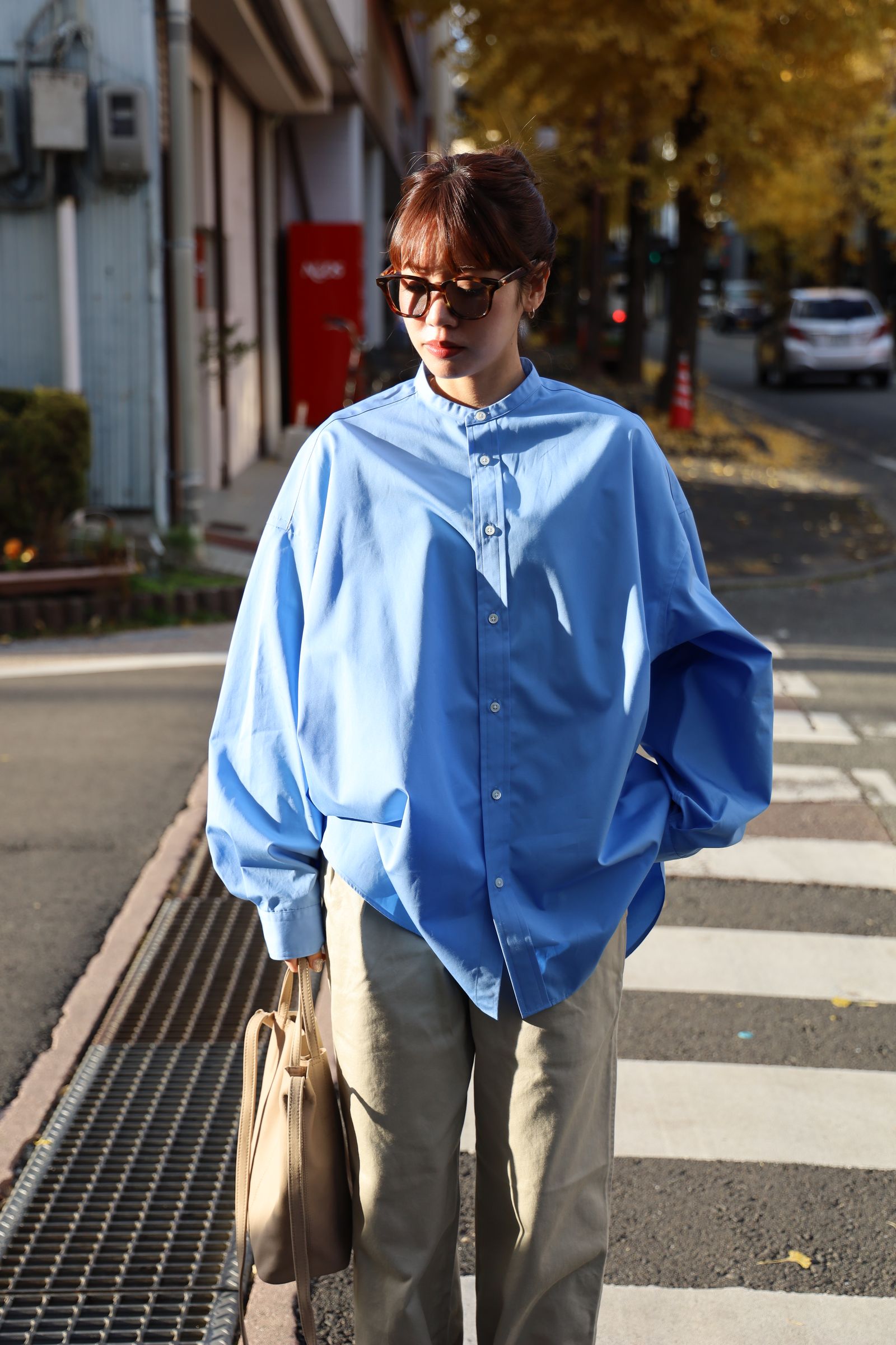 Graphpaper - Graphpaper 25AW Women's High Count Broad L/S