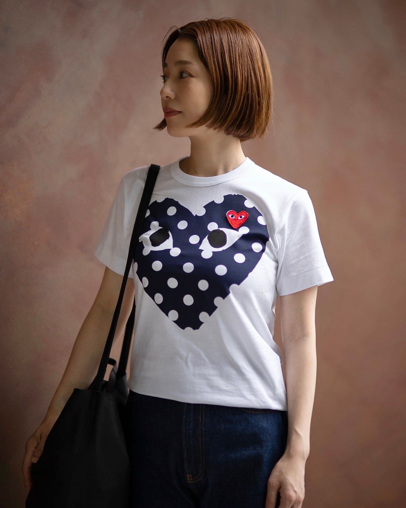 PLAY COMME des GARCONS ポルカドットTシャツstyle.2024.06.03 | 4853