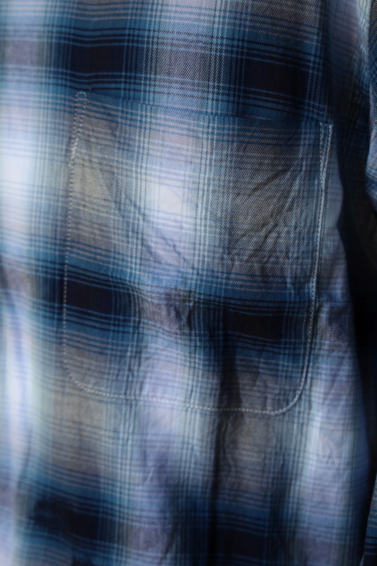 BOWWOW - BOW WOW バウワウ RAYON CHECK SHIRTS REPAIRED(BW242-RCSR