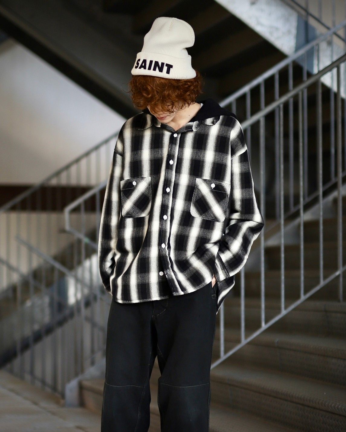 SAINT Mxxxxxx セントマイケル 23AW CHECK SHIRT PARKAスタイル | 3960