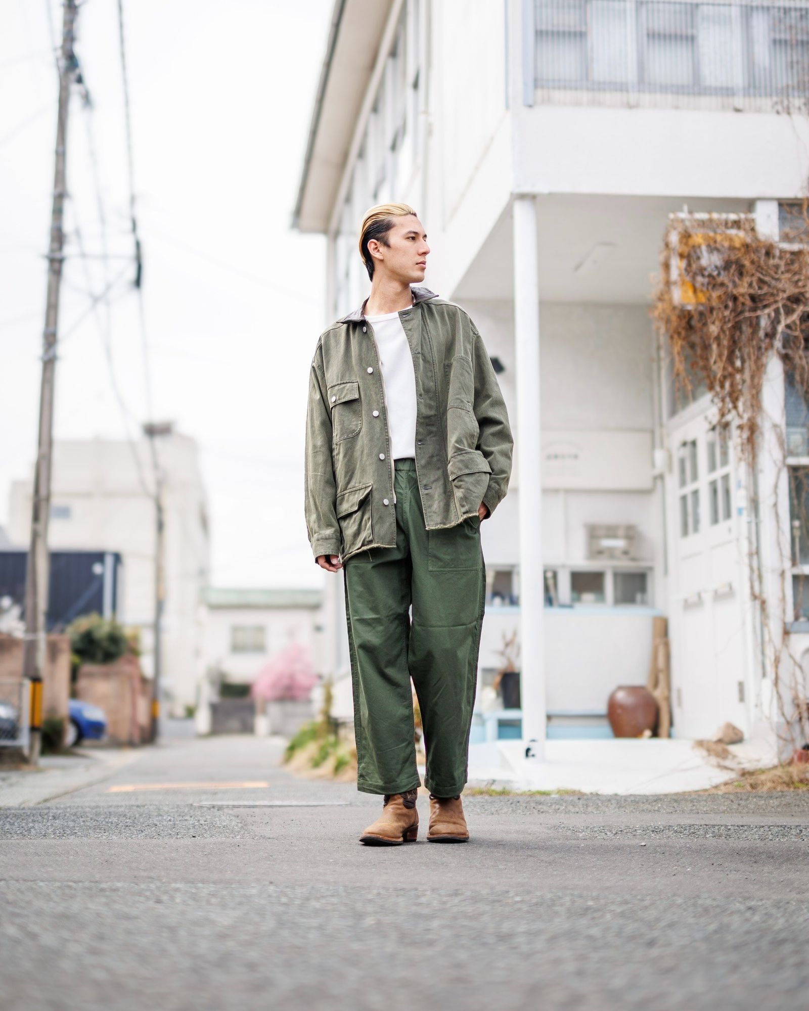 YOKE - ヨーク25SS カバーオールCOTTON CUT-OFF COVERALL JACKET