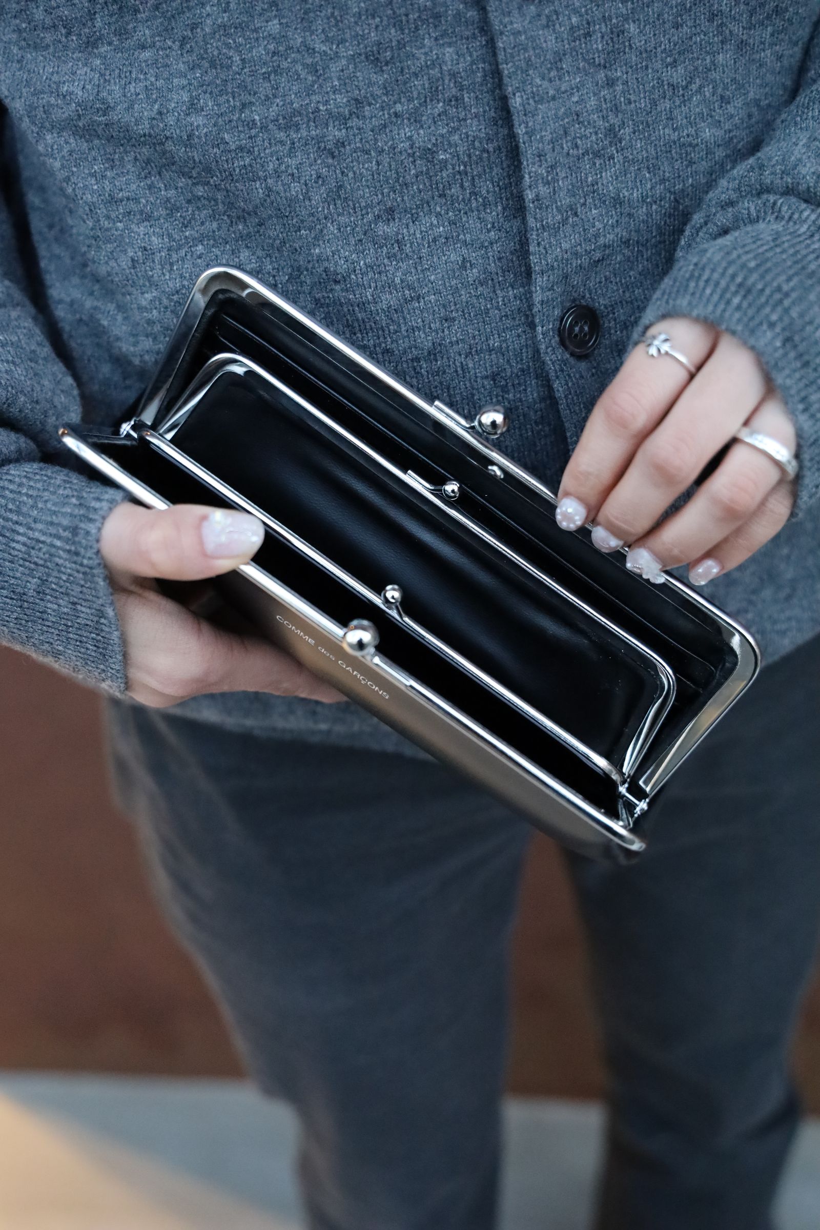 Wallet COMME des GARCONS - コムデギャルソン がま口財布 KISS CLASP