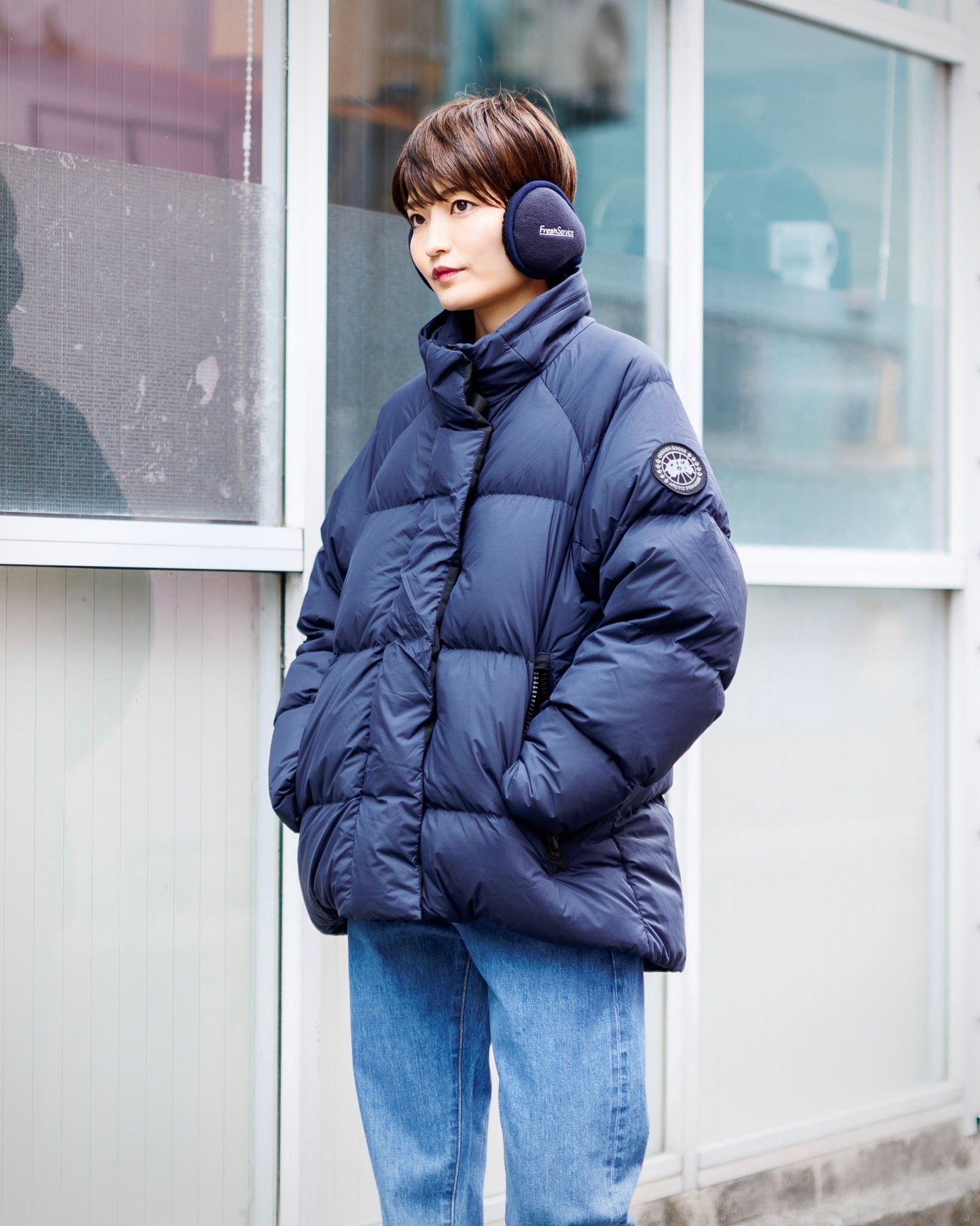 CANADA GOOSE レディース新作Bryden Puffer Black Label style.2024.10