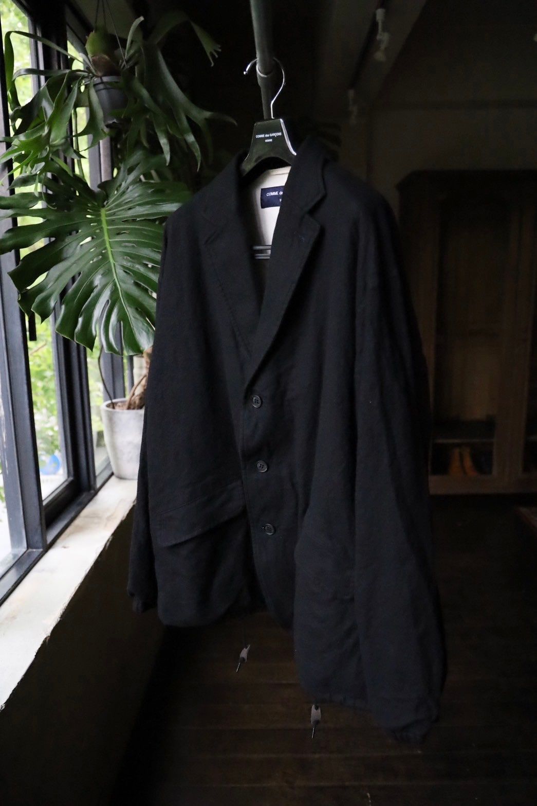 2011 ポリ縮 comme des garcons homme モッズ コート 2011aw archive