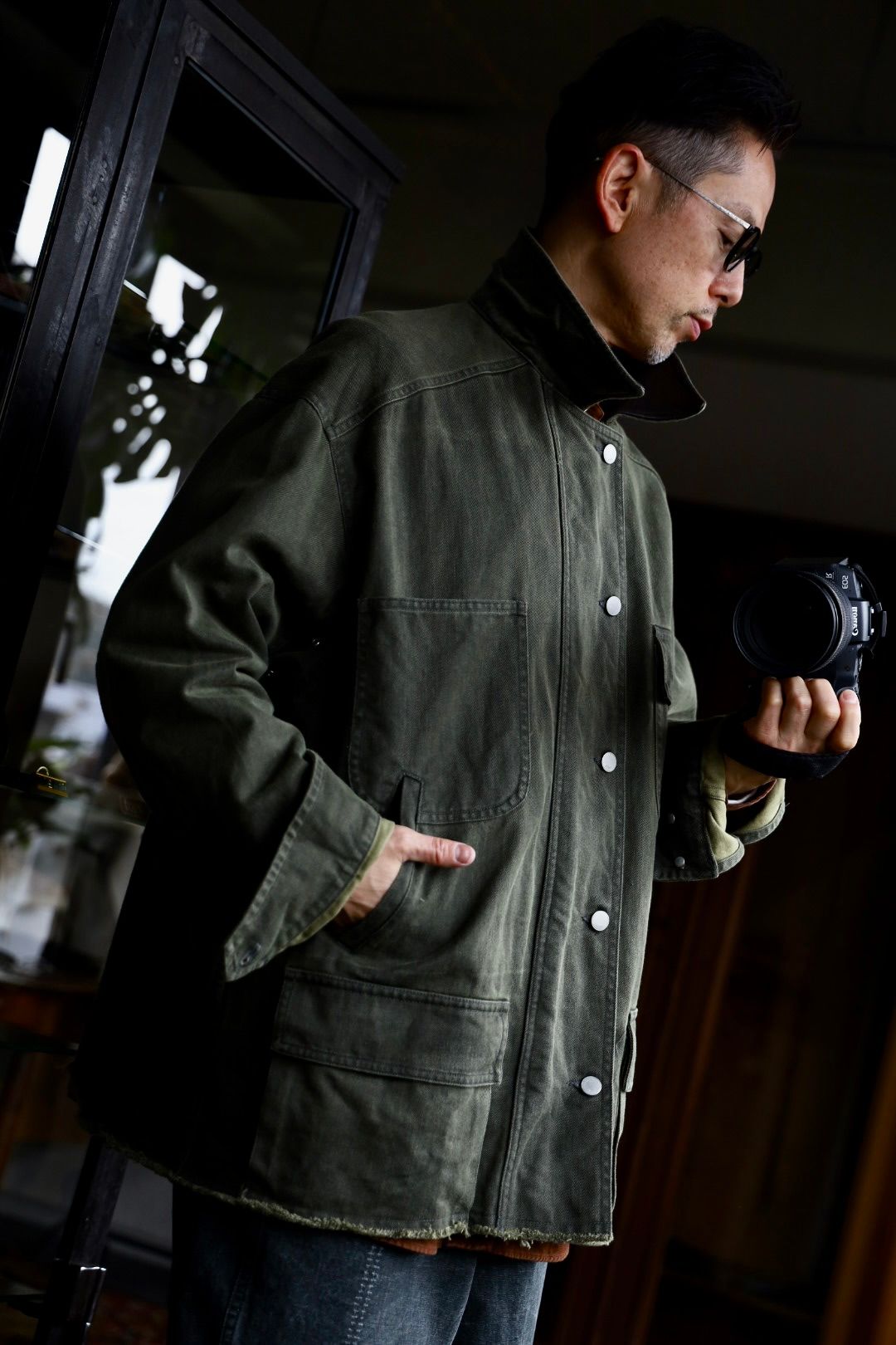 YOKE - ヨーク25SS カバーオールCOTTON CUT-OFF COVERALL JACKET