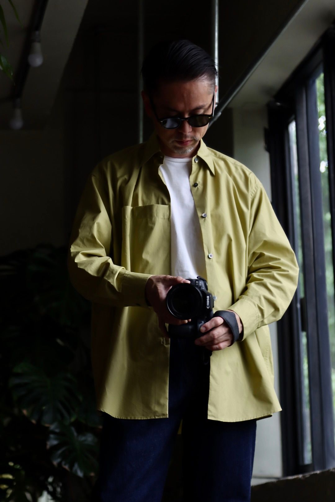 YOKE 22AW OVERSIZED BIG POCKET SHIRT YELLOWスタイル | 2549 | MARK