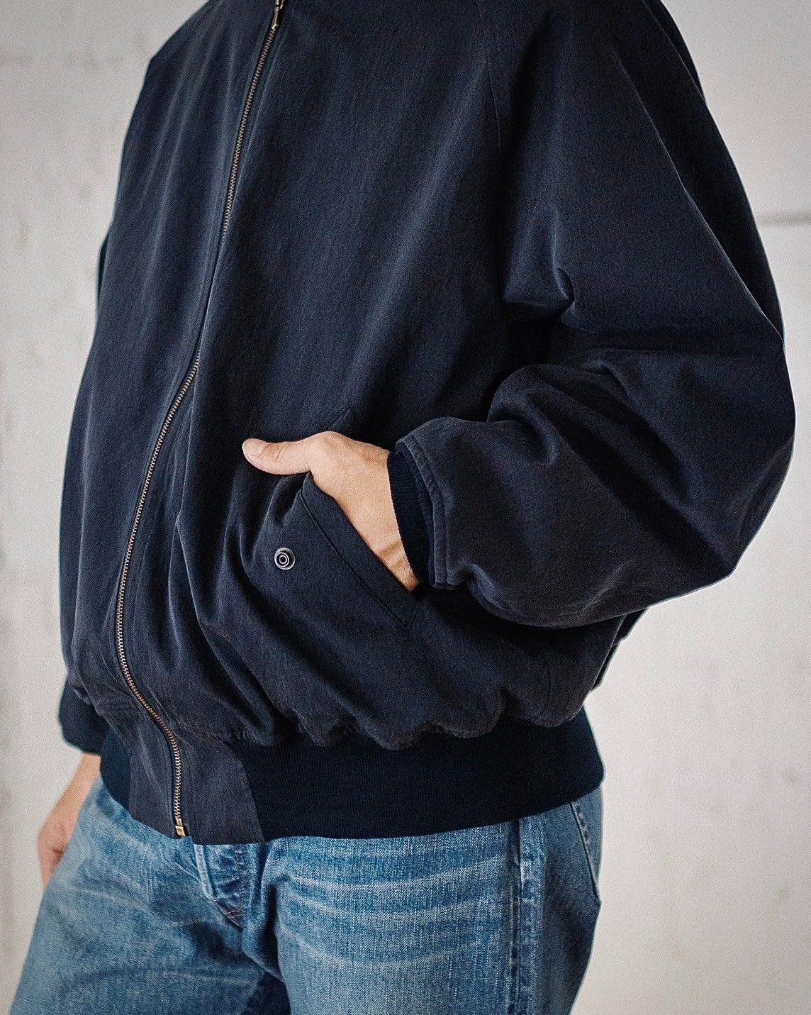 A.PRESSE - アプレッセ Silk Padding Jacket(25SAP-01-08H)NAVY☆1月11